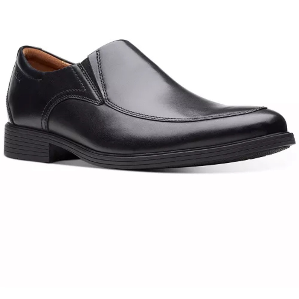 Clark's Whiddon Step Black Leather Loafer
